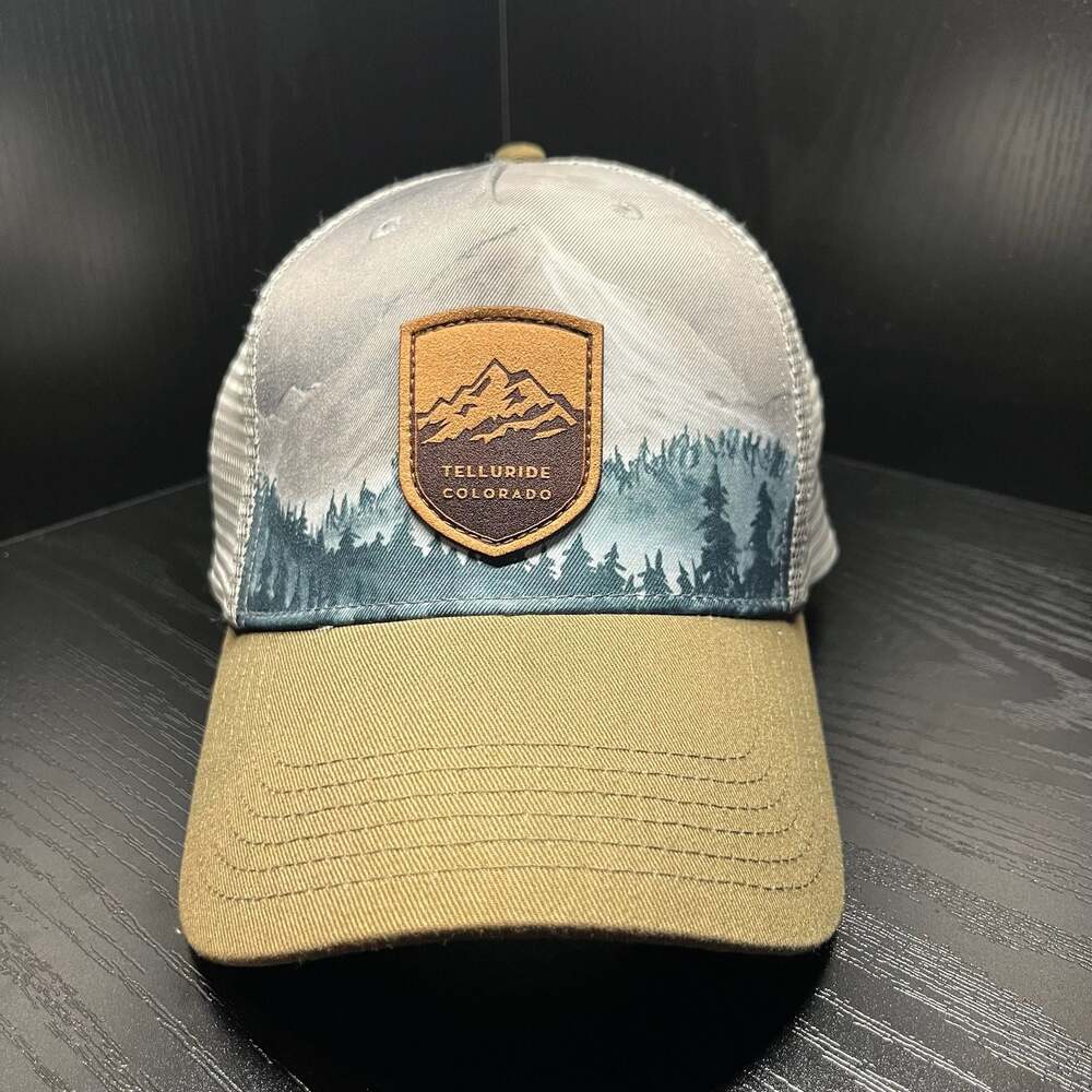 Locale Telluride Colorado Faded Pines Snapback Trucker Hat